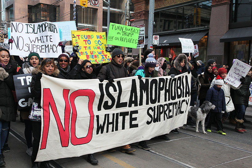 Protest against Islamophobia