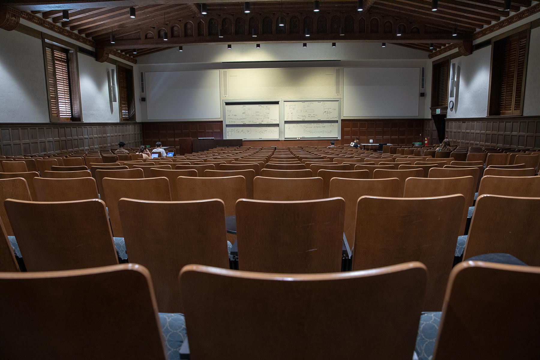 empty ucla classroom